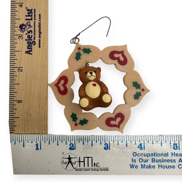 Hallmark Handcrafted Twirl-About Ornament Loving Bear 1988 QX493-4 - Picture 11 of 11